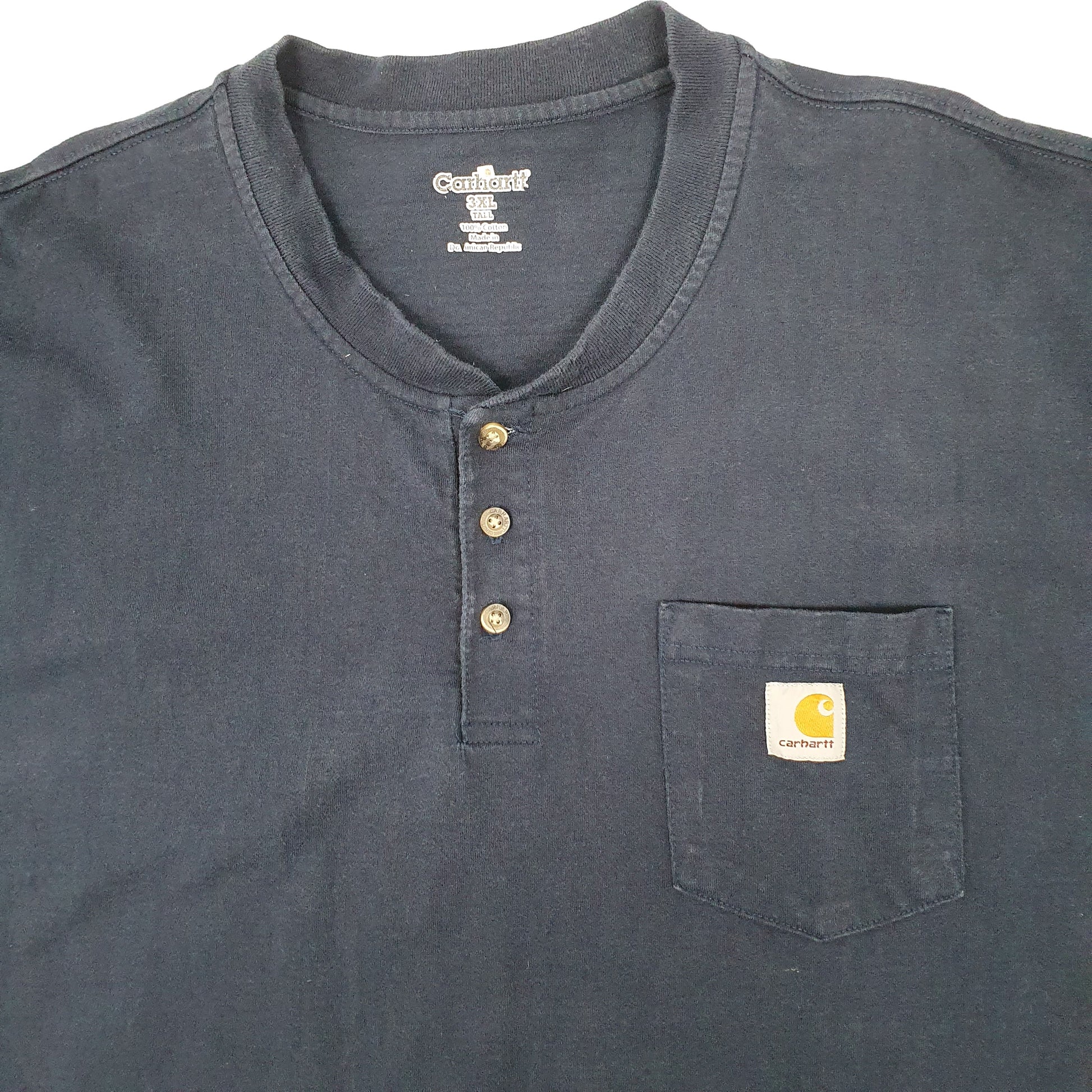 Mens Navy Carhartt  Short Sleeve T Shirt