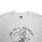 Mens Grey Fruit Of The Loom Single Stitch Vintage 90s Christian Cartoon Short Sleeve T Shirt