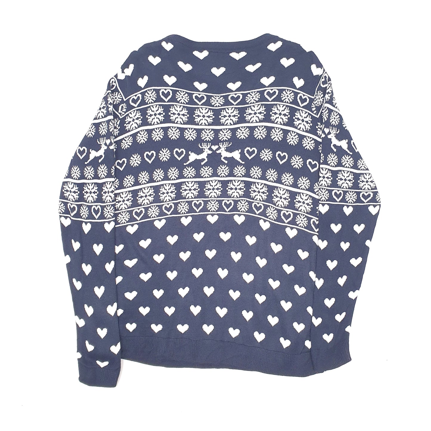 Womens Navy Paramour Christmas Xmas Crewneck Jumper