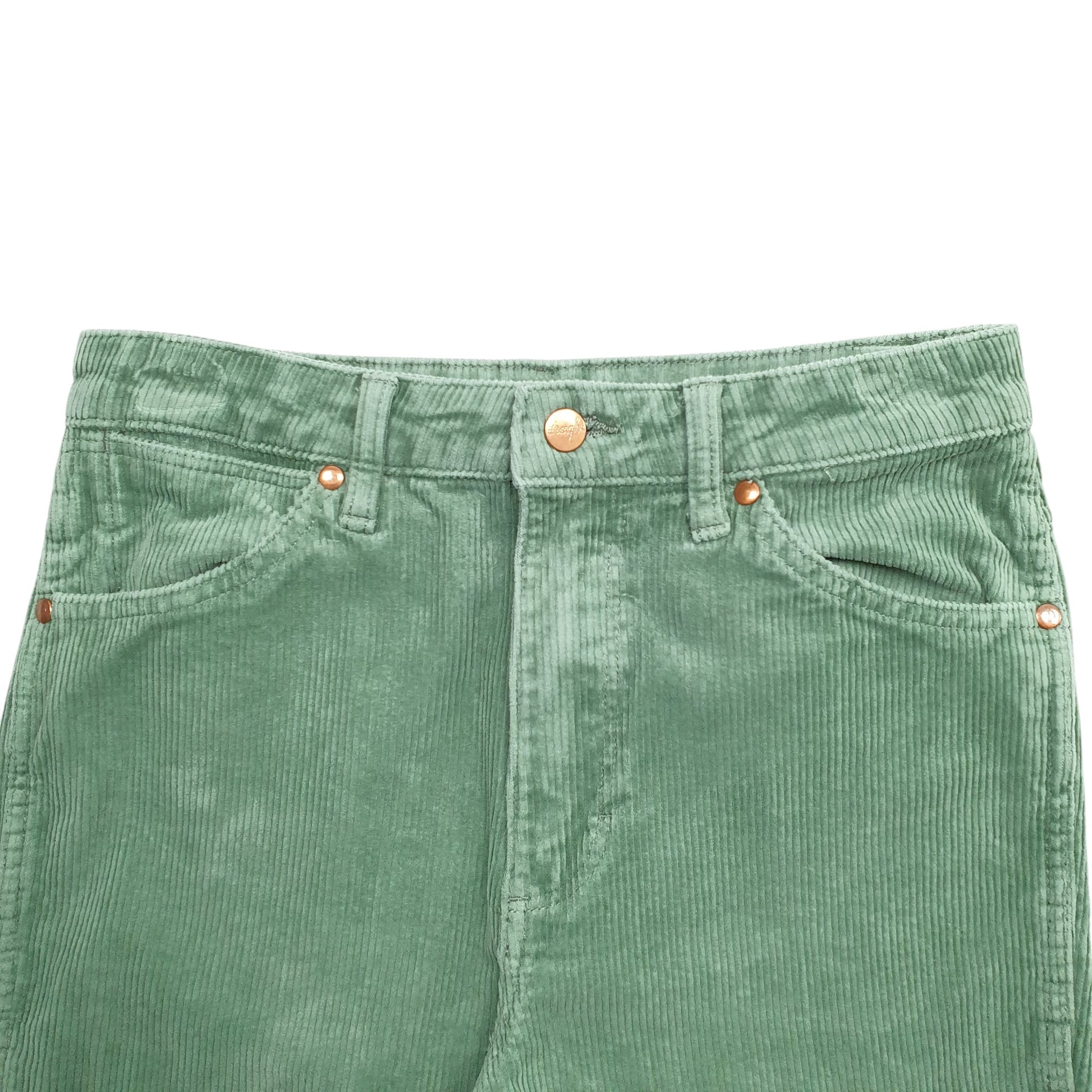Womens Green Levis Wild West High Rise Corduroy Trousers