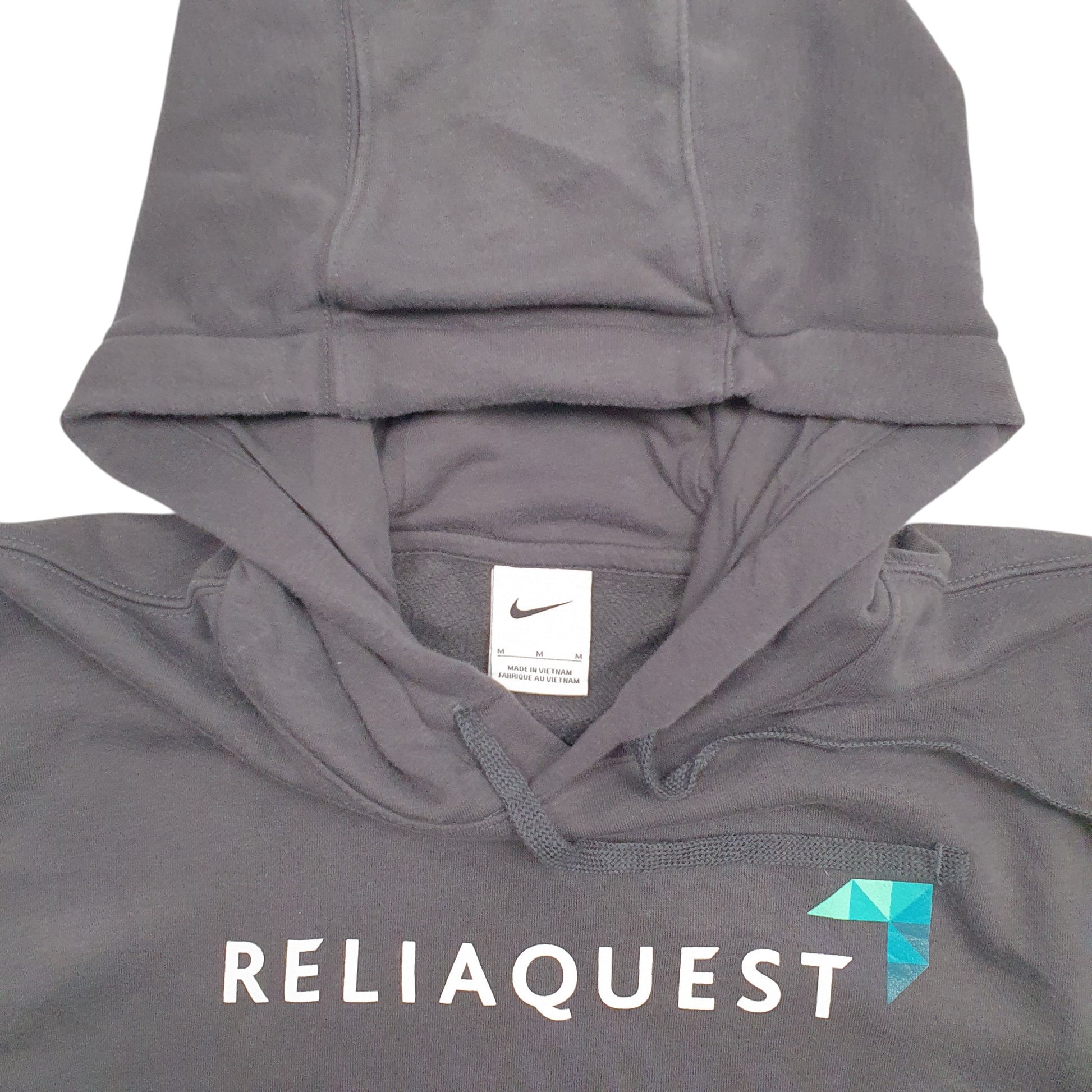 Mens Grey Nike Reliaquest Spellout Hoodie Jumper