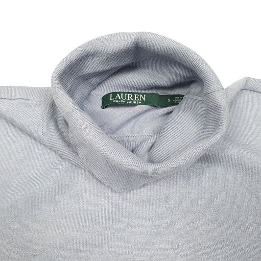 Womens Blue Lauren Ralph Lauren Knit Turtleneck Jumper