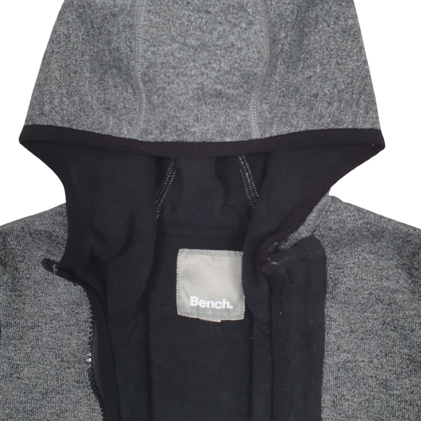 Womens Grey Bench  Full Zip Jumper