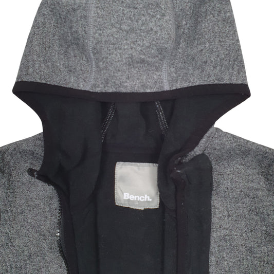 Womens Grey Bench  Full Zip Jumper