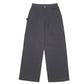Mens Black Shein Jeans Workwear Pleated Carpenter Trousers