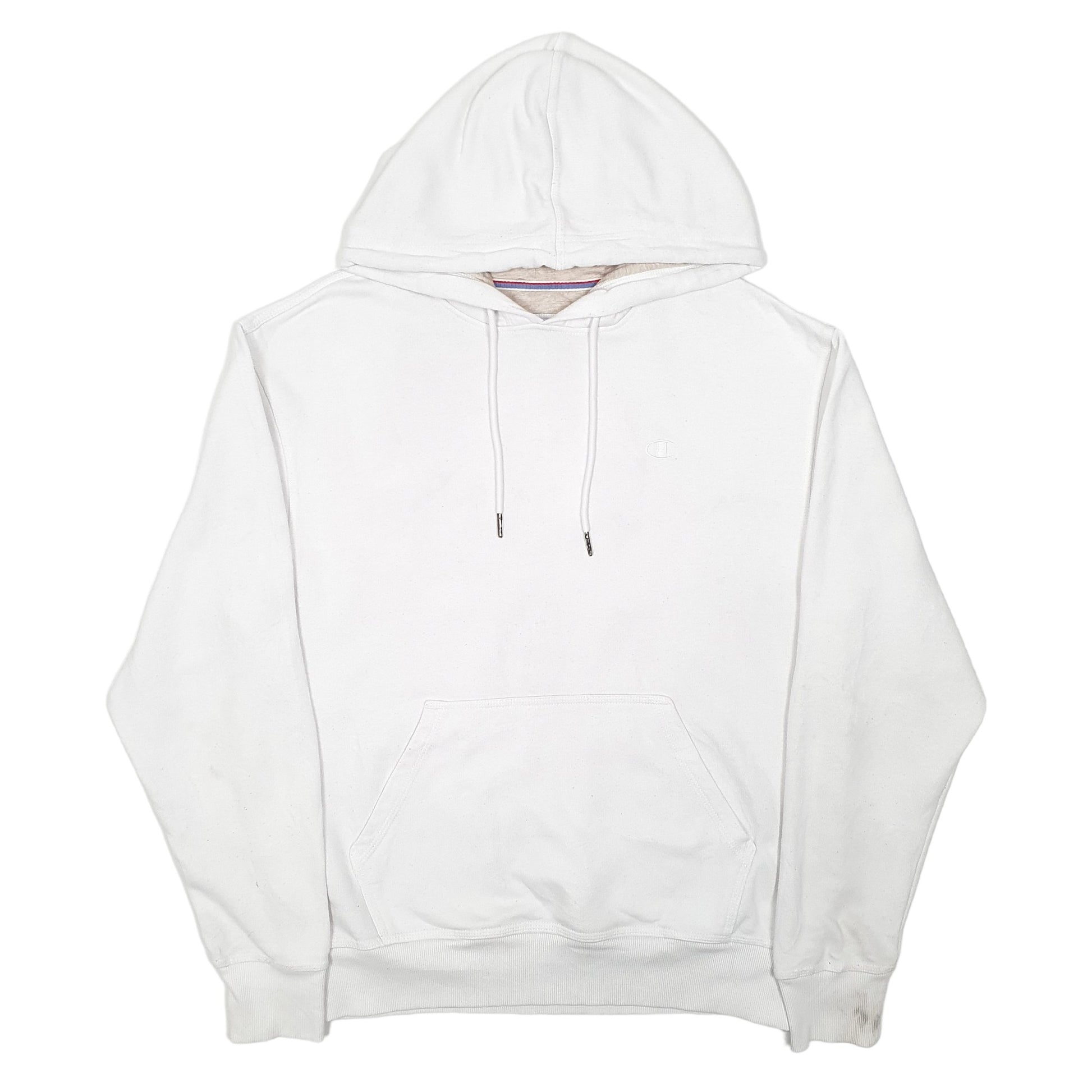 Mens White Champion  Hoodie Jumper