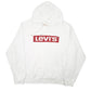 Mens White Levis  Hoodie Jumper