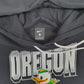 Womens Black Nike Oregon Ducks Baggy Crop Top Hoodie Jumper