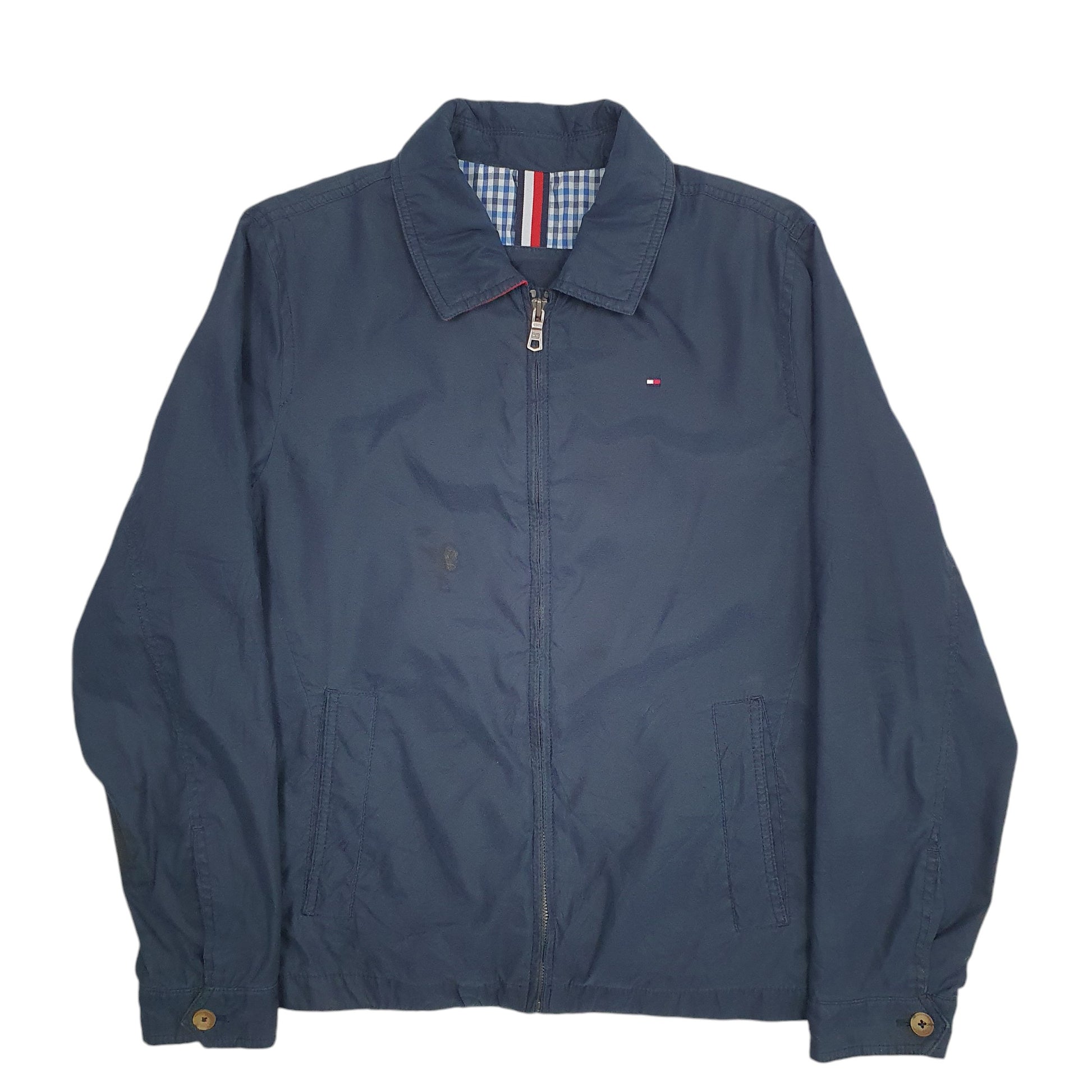 Mens Navy Tommy Hilfiger  Crewneck Coat