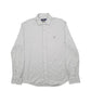 Mens Grey Polo Ralph Lauren Knit Dress Long Sleeve Shirt