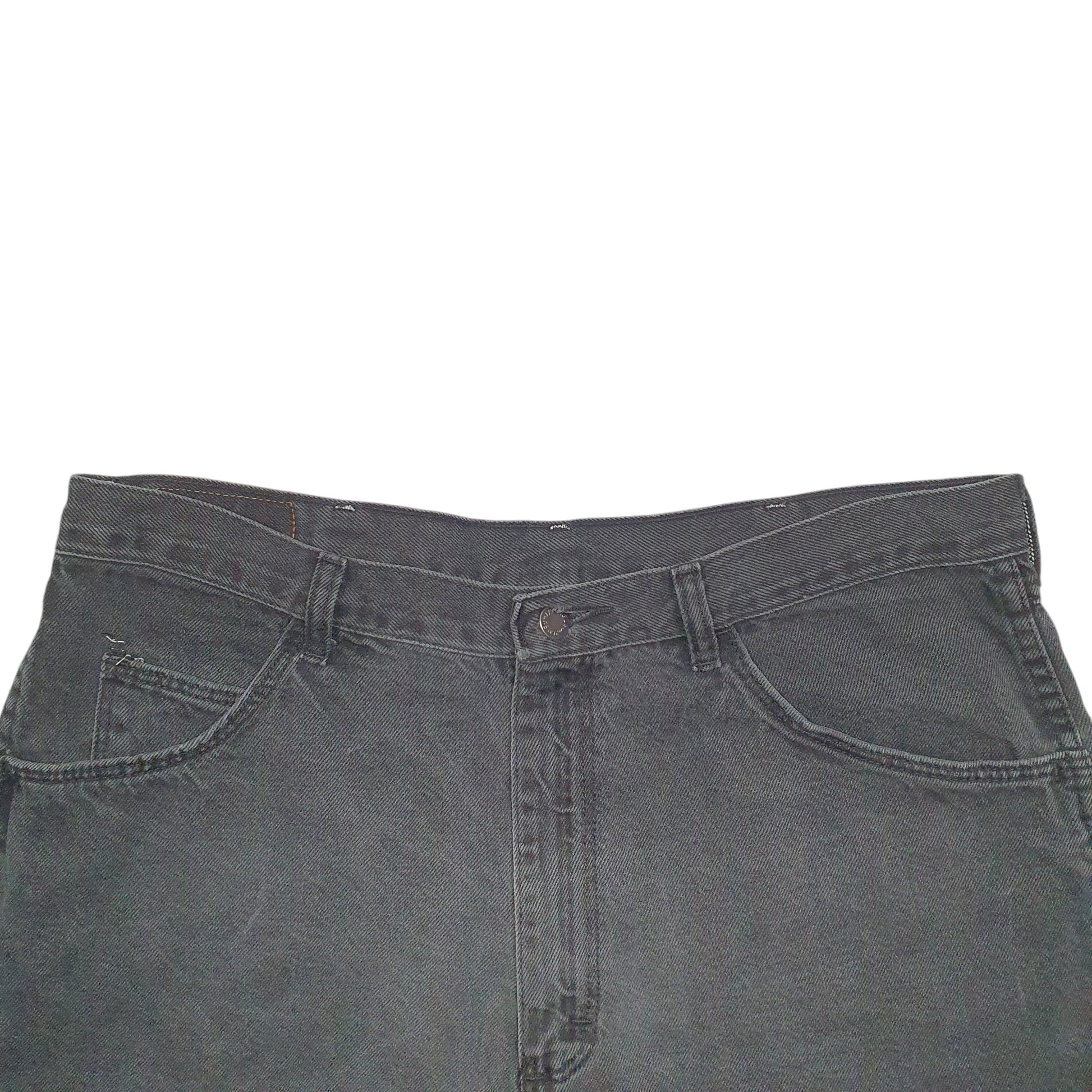 Womens Black Wrangler Denim Jeans Jorts Denim Shorts