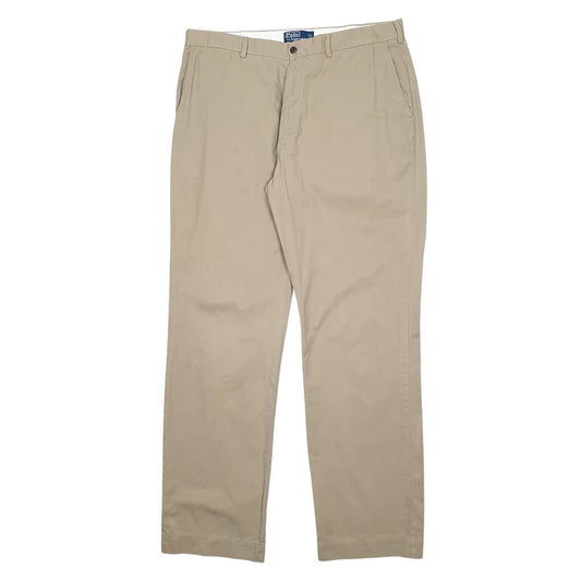 Mens Beige Polo Ralph Lauren Tall Prospect Pant Vintage 2000's Prospect Pant Chino Trousers