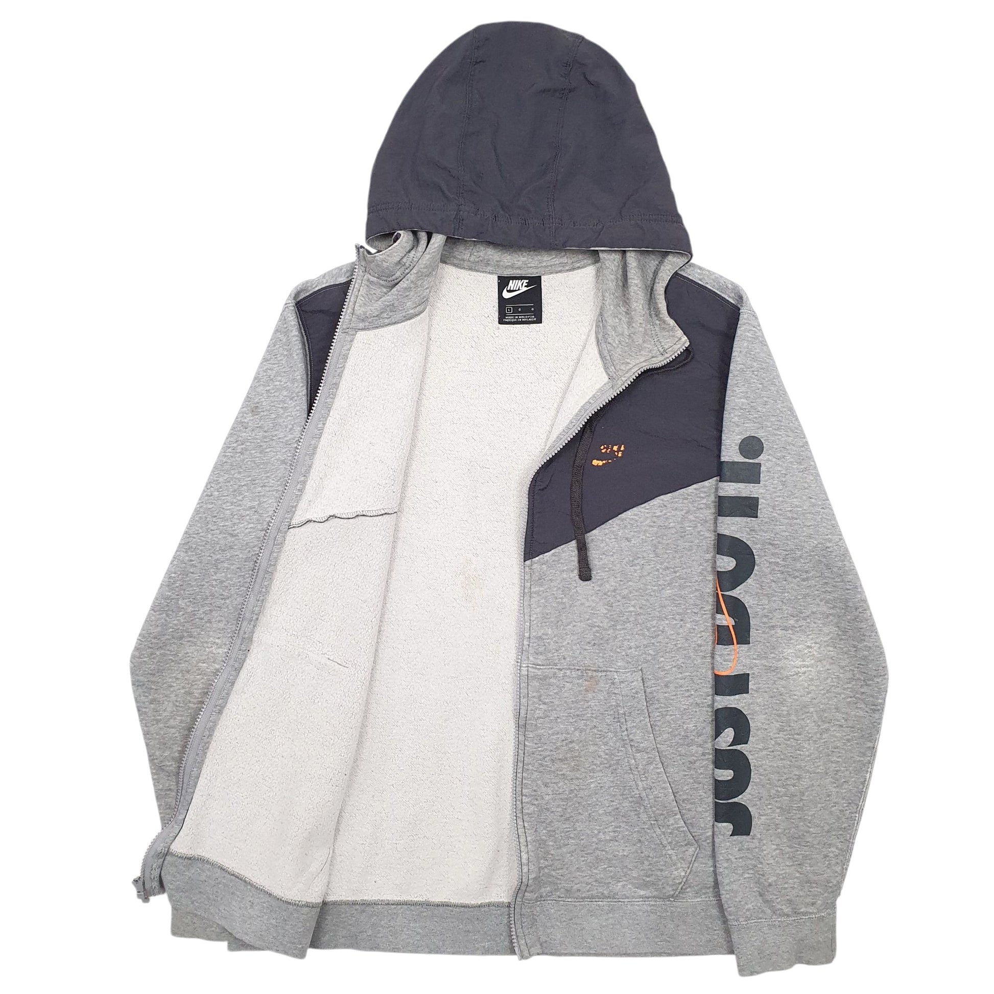 Mens Grey Nike  Full Zip Jumper