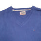 Mens Blue Tommy Hilfiger Knit Crewneck Jumper