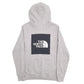 Mens Grey The North Face Spellout Hoodie Jumper