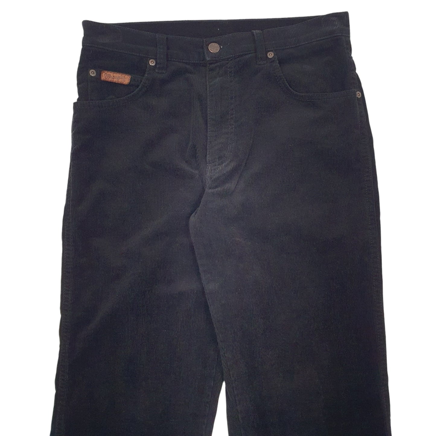 Mens Black Wrangler Texas Stretch Corduroy Trousers