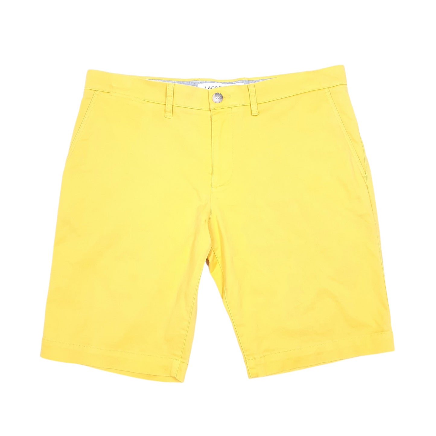 Mens Yellow Lacoste  Chino Shorts