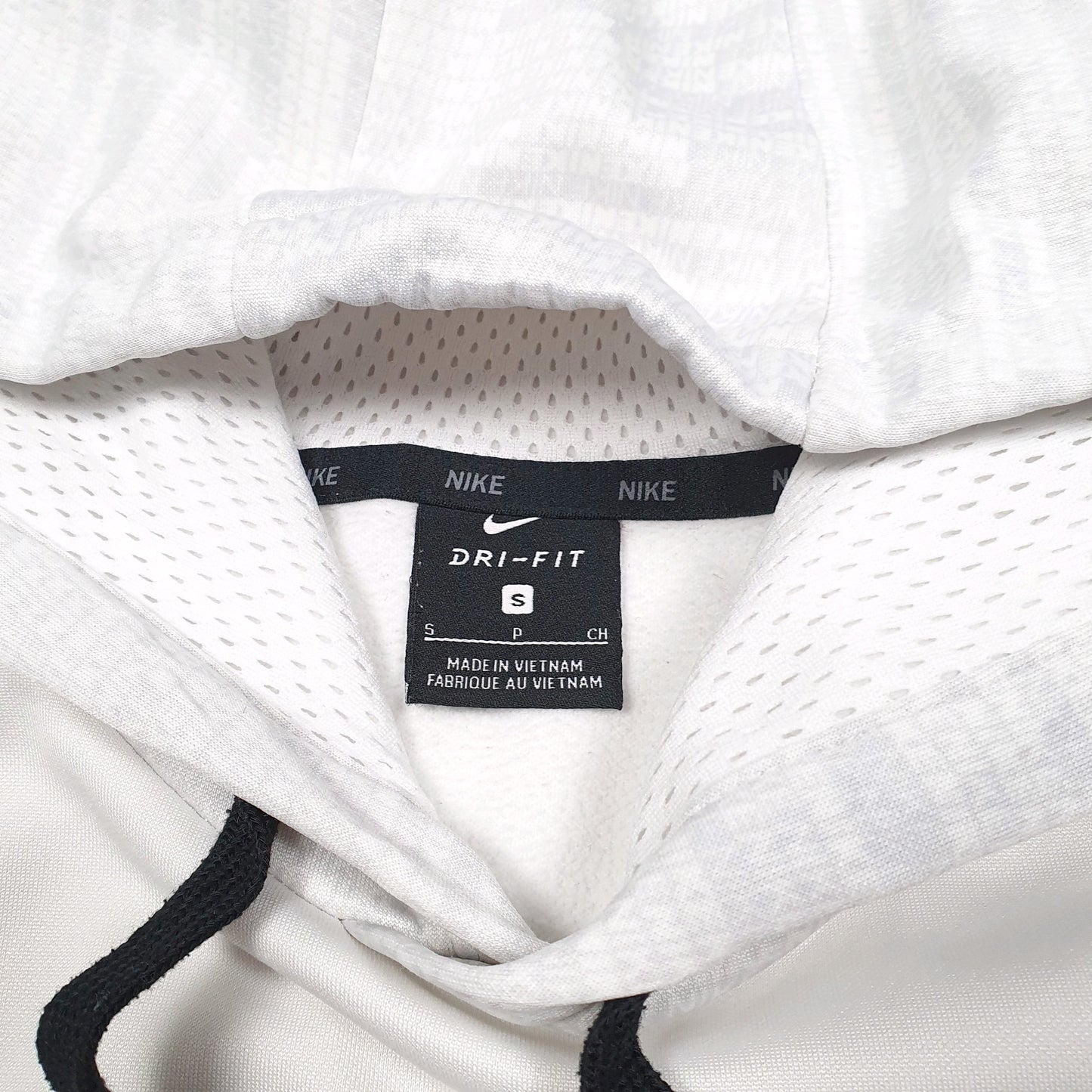 Mens White Nike Active Dri Fit Swoosh Hoodie Jumper