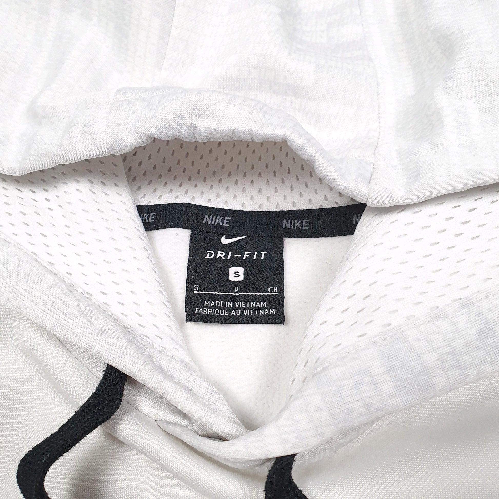 Mens White Nike Active Dri Fit Swoosh Hoodie Jumper