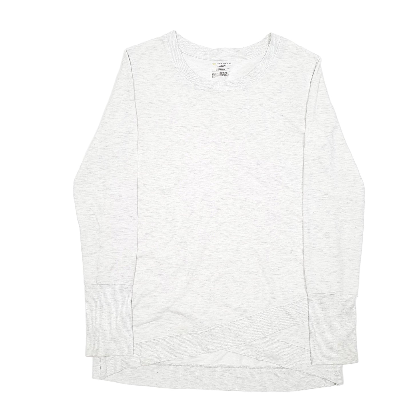 Womens Grey Tek Gear Basics Casual Crewneck Jumper