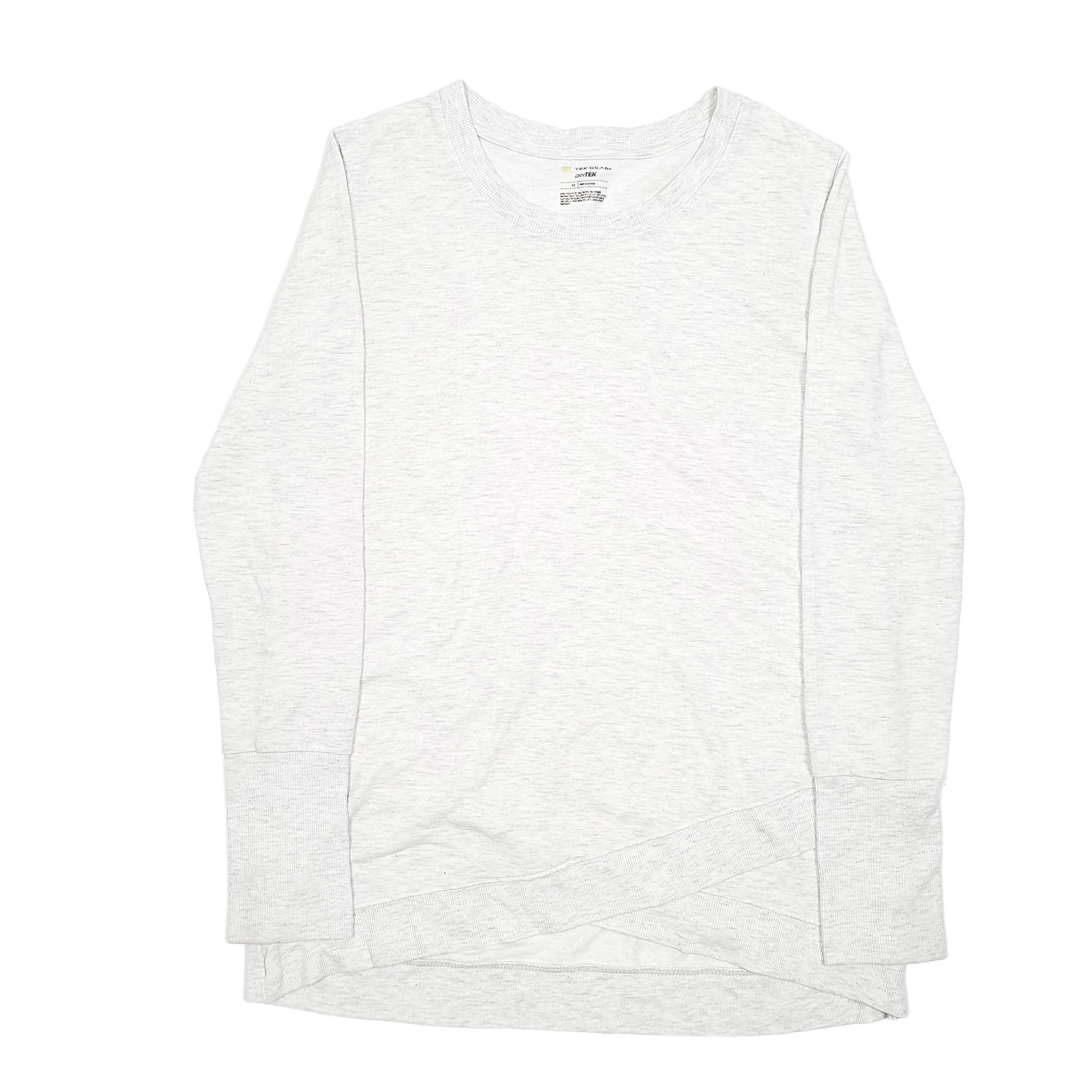 Womens Grey Tek Gear Basics Casual Crewneck Jumper