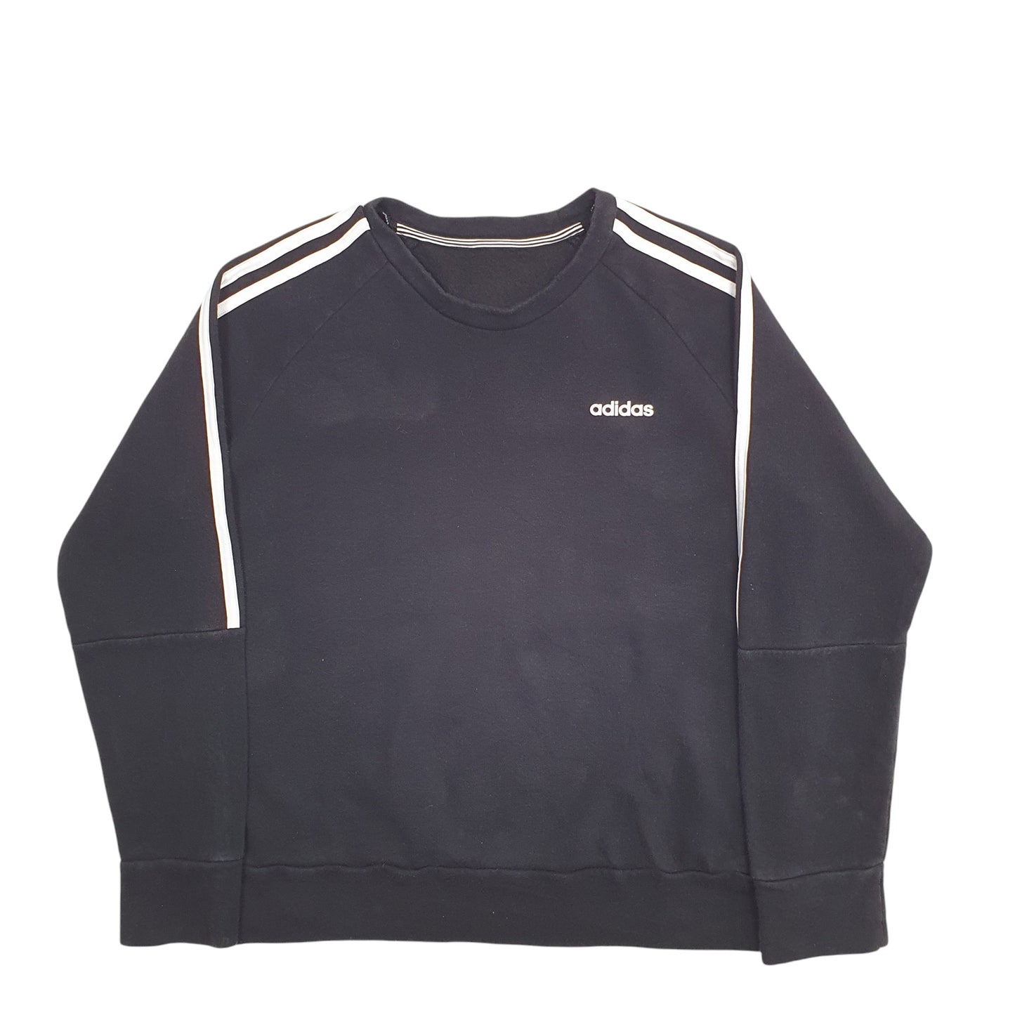 Womens Black Adidas  Crewneck Jumper