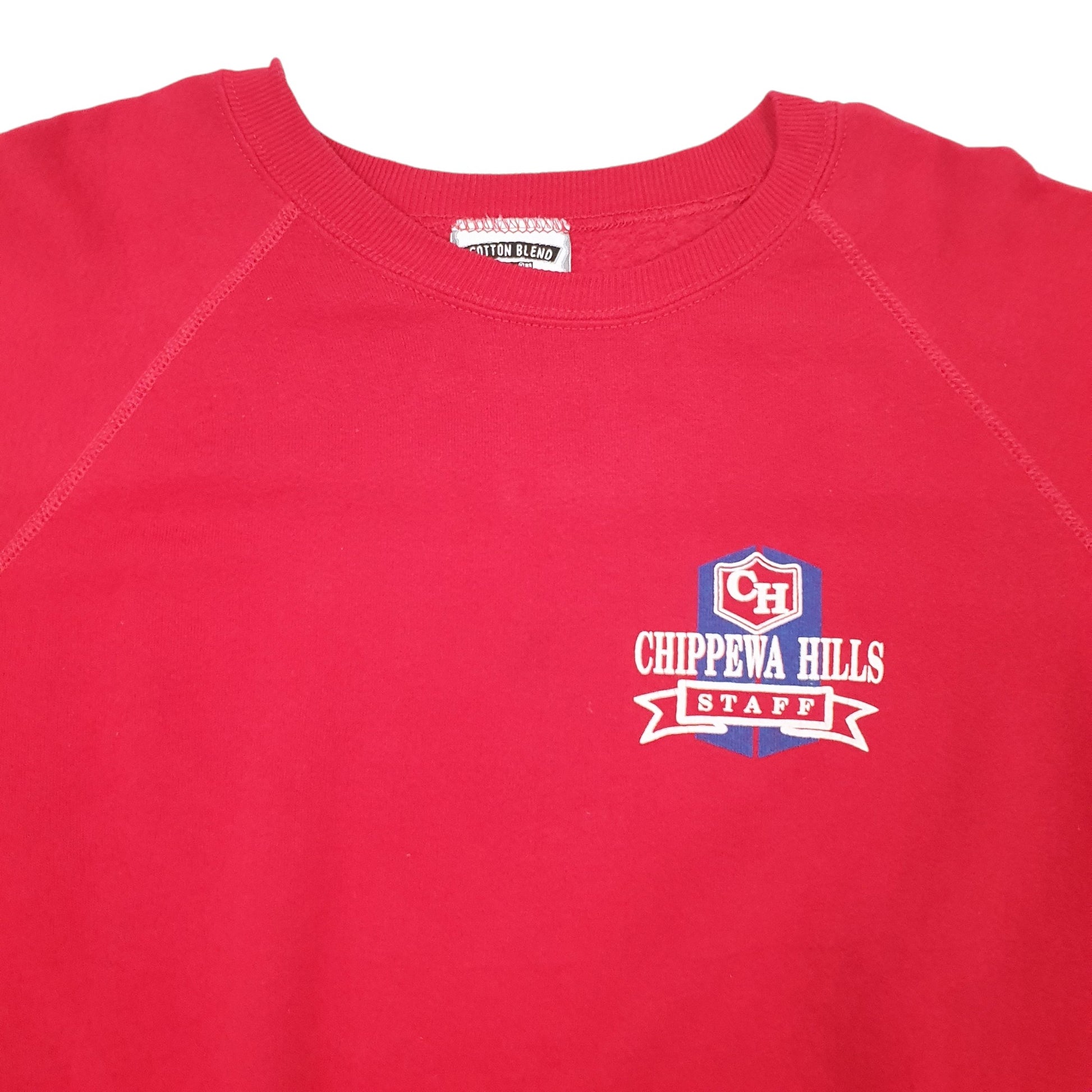 Mens Red Lee Vintage Made In USA Crewneck Jumper