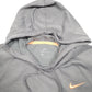 Womens Grey Nike Gym Workout Running Hoodie Jumper