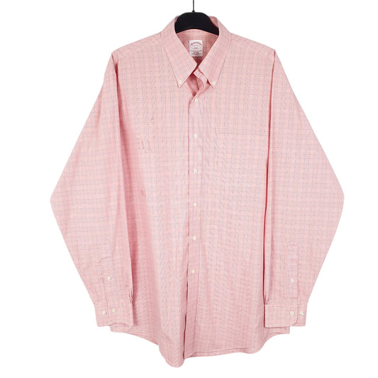 Mens Pink Brooks Brothers  Long Sleeve Shirt