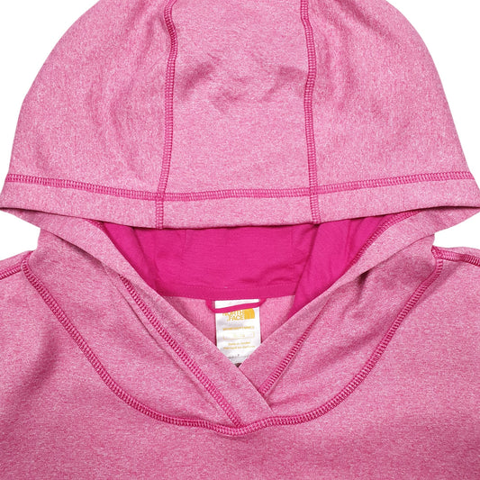 Womens Pink The North Face Spellout Hoodie Jumper