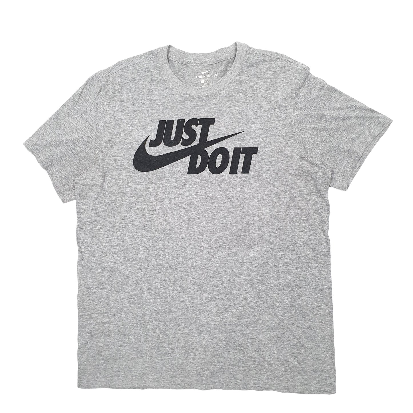 Mens Grey Nike Spellout Short Sleeve T Shirt