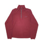 Mens Burgundy Champion  Quarter Zip Jumper