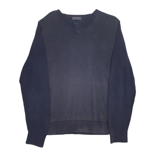 Mens Navy Tommy Hilfiger Knit Crewneck Jumper
