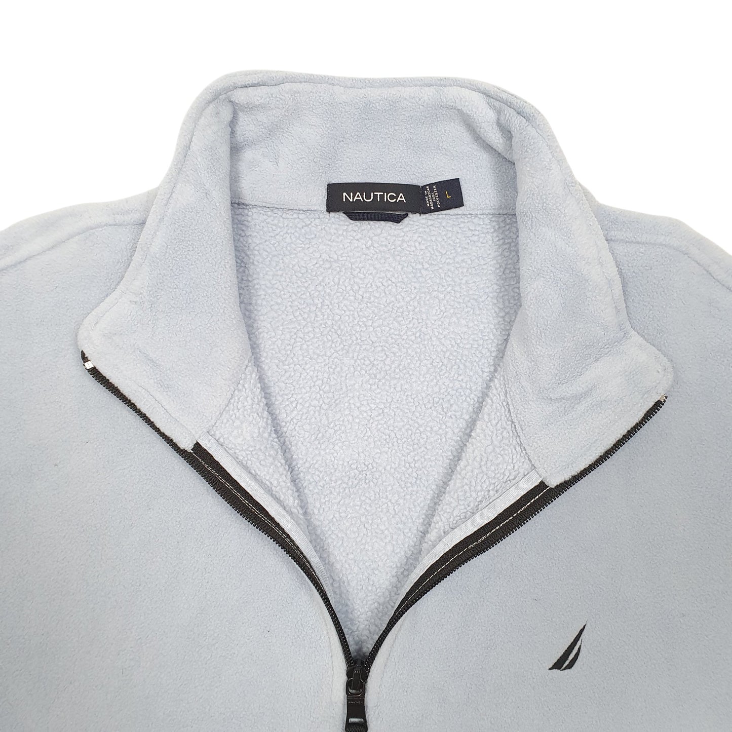 Mens Blue Nautica  Quarter Zip Jumper