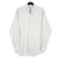 Mens White Lacoste  Long Sleeve Shirt