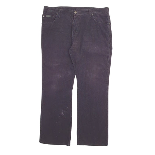 Mens Black Wrangler  Corduroy Trousers