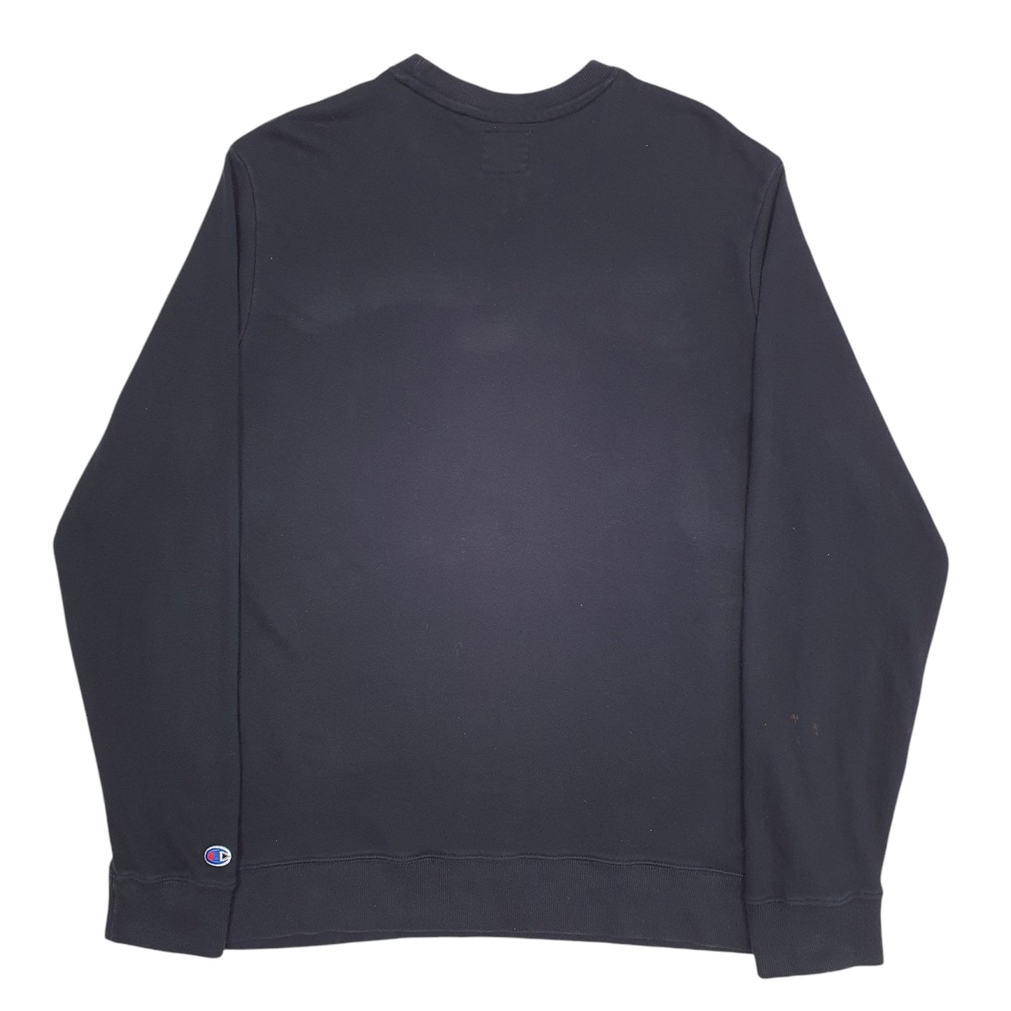 Mens Black Champion  Crewneck Jumper