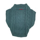 Womens Green Smart Set Cable Knit Cardigan Jumper