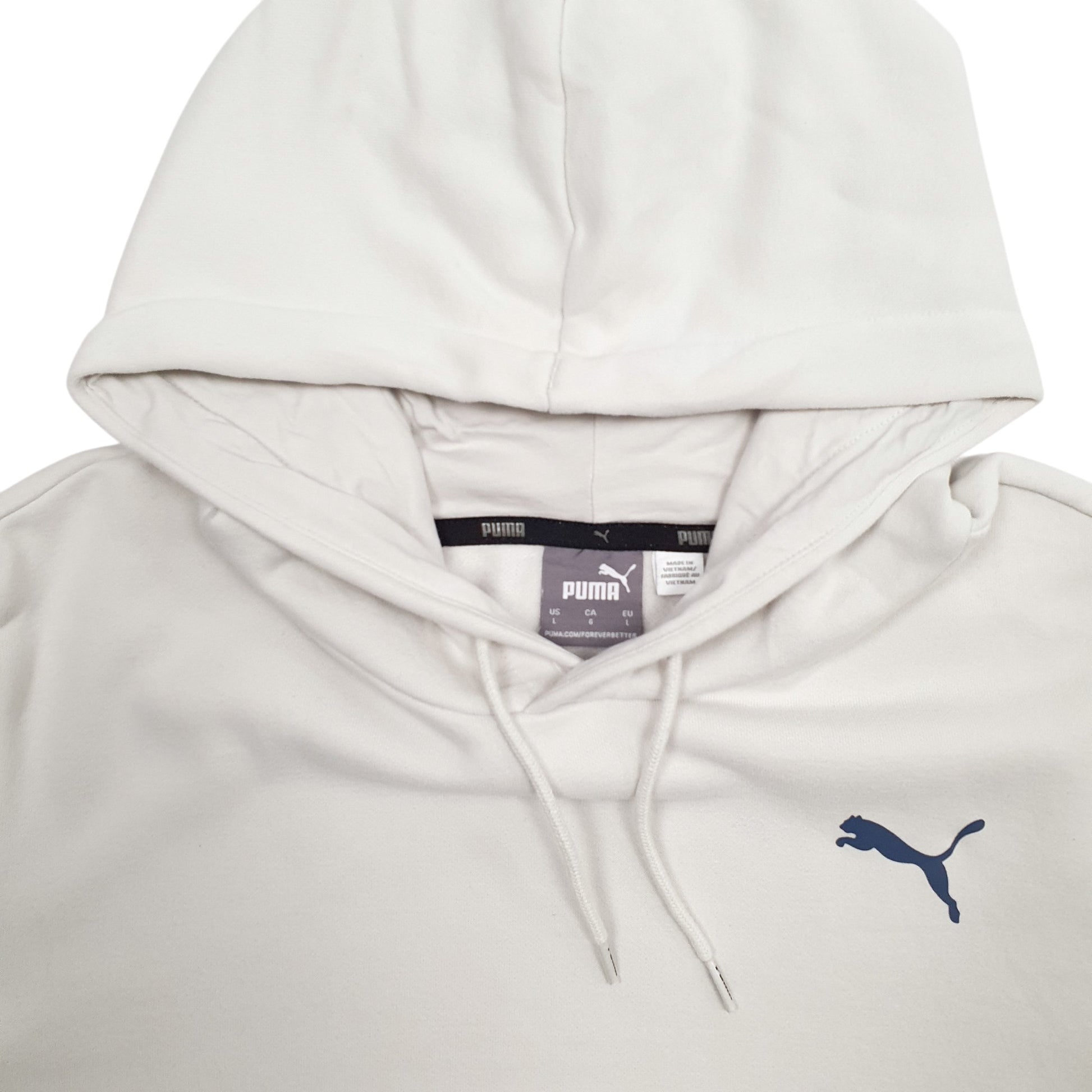 Mens Cream Puma  Hoodie Jumper