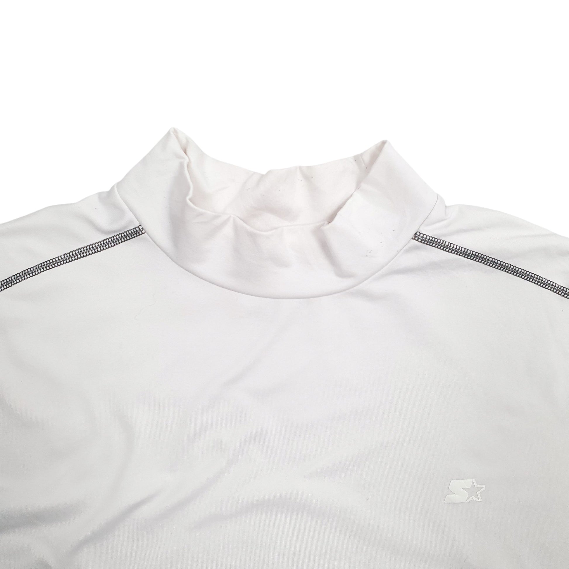 Mens White Starter  Crewneck Jumper