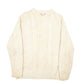 Mens Cream Donegal Vintage Cable Knit Made In Republic Of Ireland Crewneck Jumper