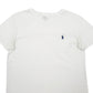 Mens White Polo Ralph Lauren V Neck Short Sleeve T Shirt