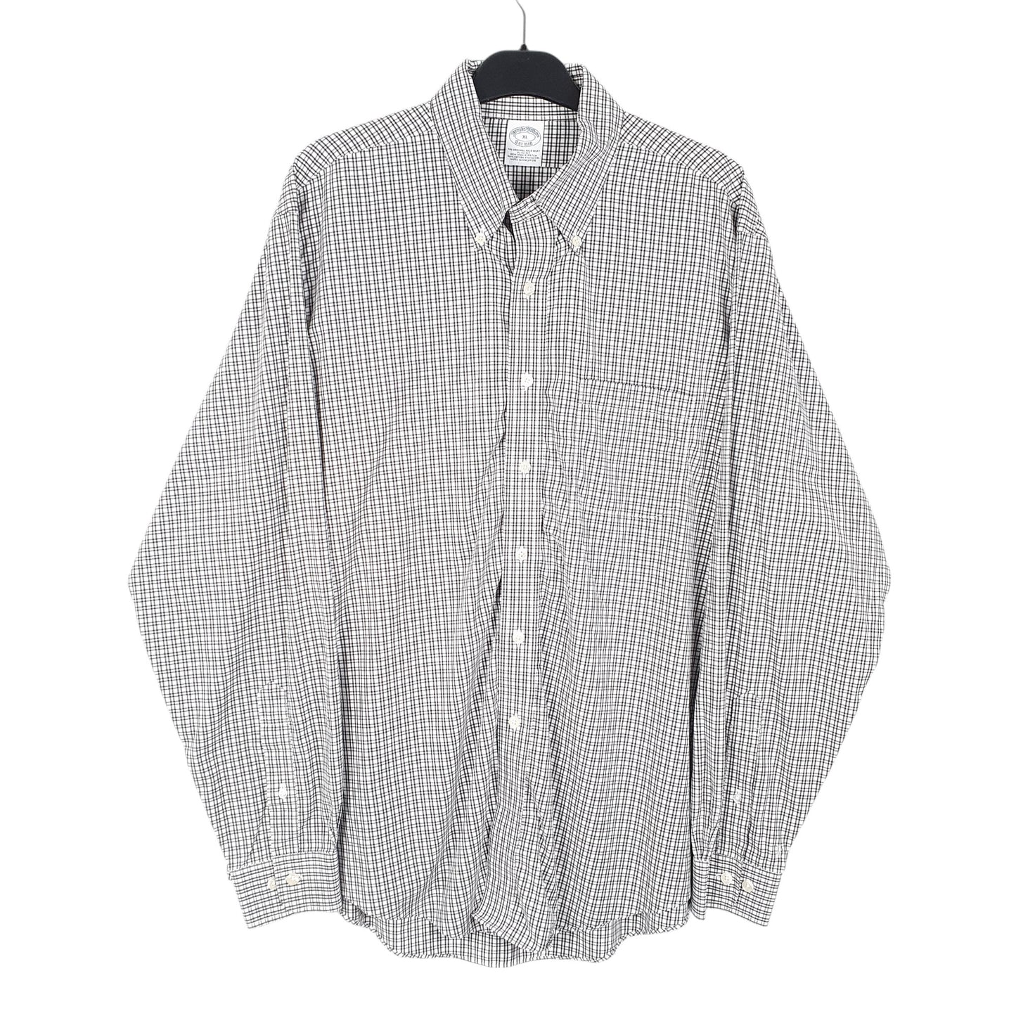 Mens White Brooks Brothers Stretch Long Sleeve Shirt