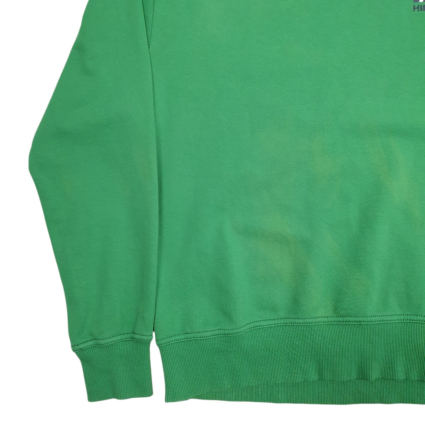 Mens Green Tommy Hilfiger Spellout Crewneck Jumper