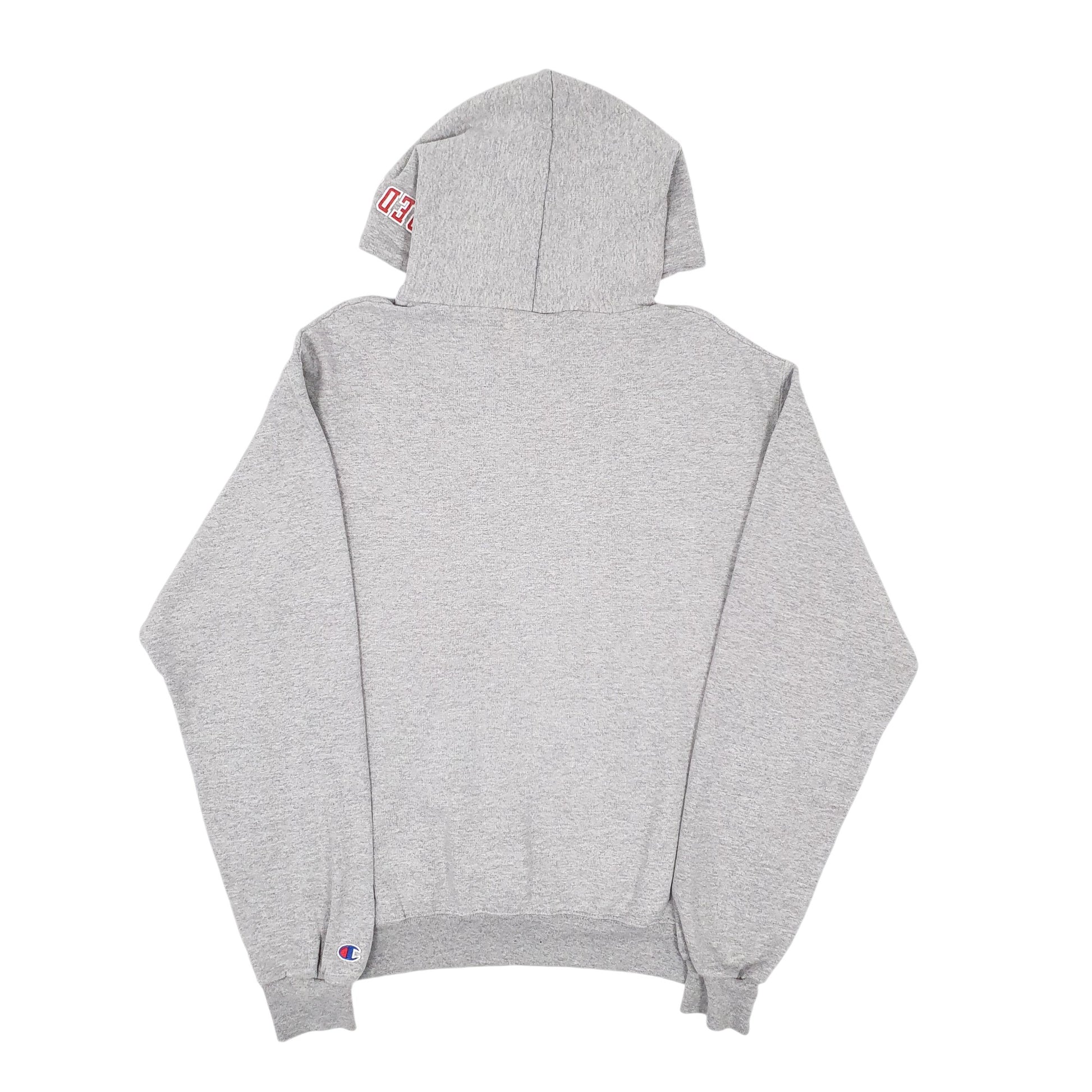 Mens Grey Champion Cortland Red Dragons Hoodie Jumper