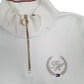 Womens White Tommy Hilfiger  Quarter Zip Jumper