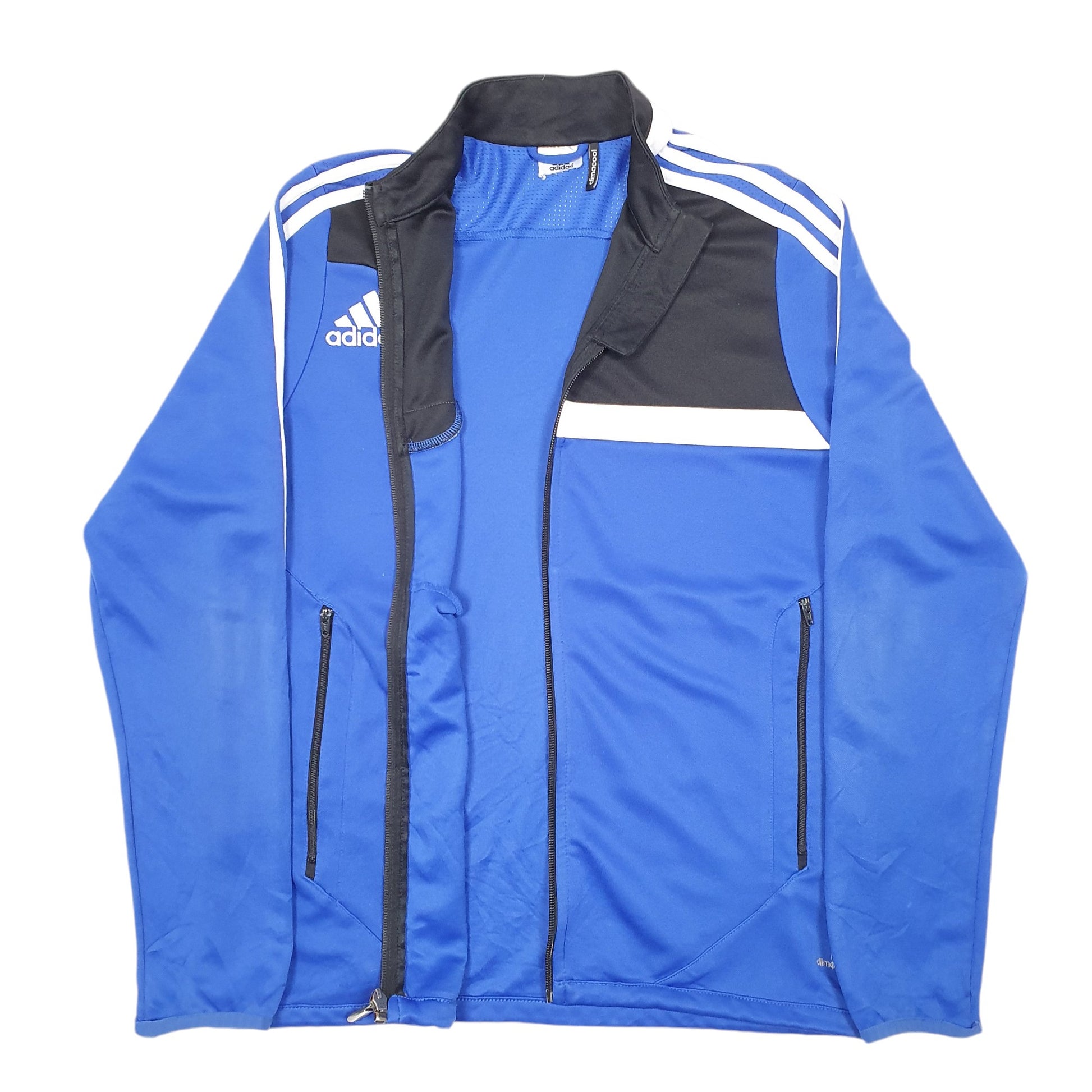 Womens Blue Adidas Track Top Active Full Zip Jumper