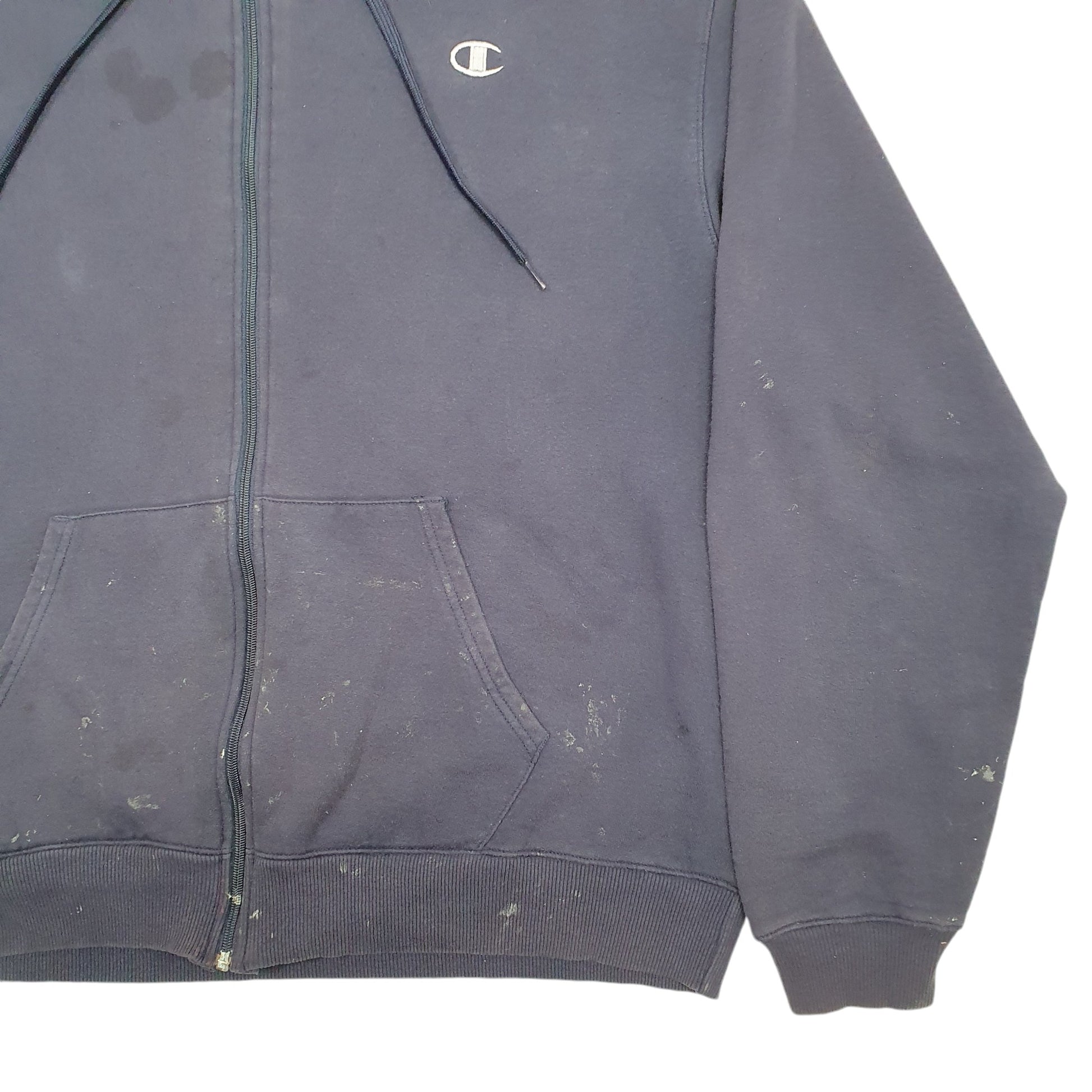 Mens Navy Champion  Full Zip Jumper