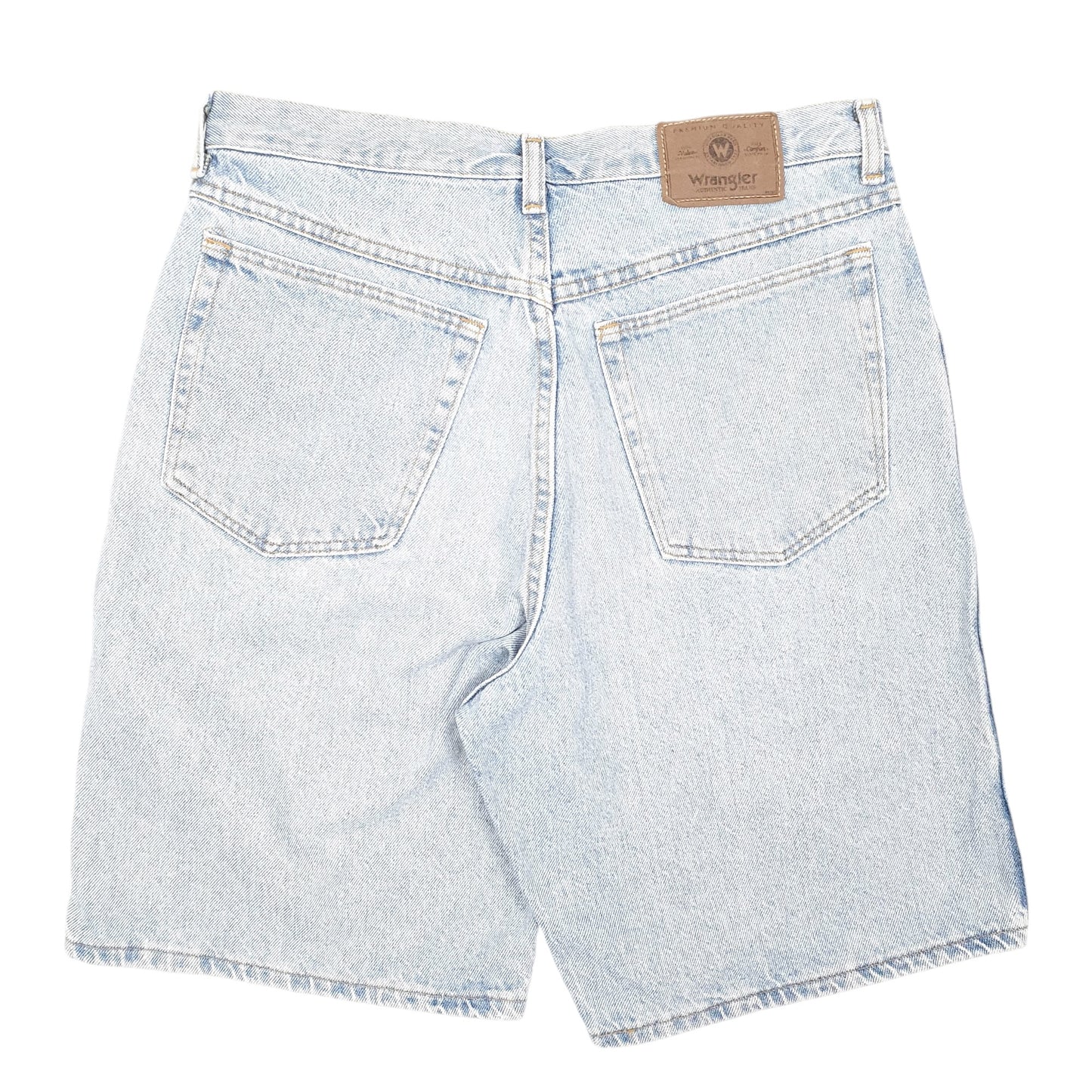 Mens Blue Wrangler Denim Jeans Jorts Regular Denim Shorts