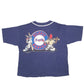 Mens Navy Sun 90s 1996 MLB Baseball Jersey Atlanta Braves Looney Toons Bugs Bunny Vintage Short Sleeve T Shirt